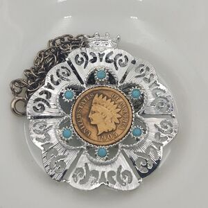 Vintage 1905 Penny Souvenir Brooch / Necklace